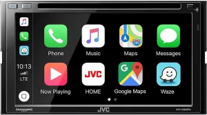 JVC KW-V960BW Built in Wi-Fi for Wireless CarPlay Android Auto, CD/DVD 6.8" LCD Touchscreen Display, AM/FM, Bluetooth, MP3 Player, USB Port, Double DIN, 13-Band EQ, SiriusXM, Class D Amp, Car Radio