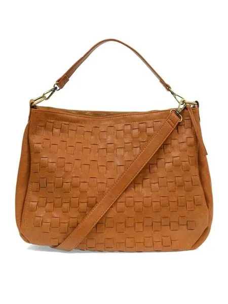 Kali Woven Slouchy Hobo Bag - L8146-64  -  Women's  COGNAC