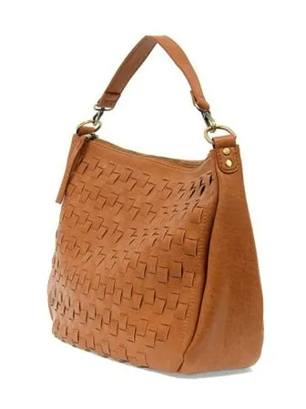 Kali Woven Slouchy Hobo Bag - L8146-64  -  Women's  COGNAC