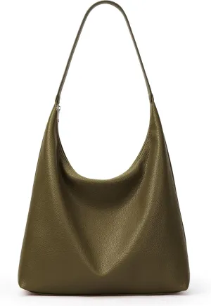 KALIDI Casual Tote Bag Vegan Leather Hobo Zipper Work Bag Weekender Shoulder for Women Shoulder Travel Purse