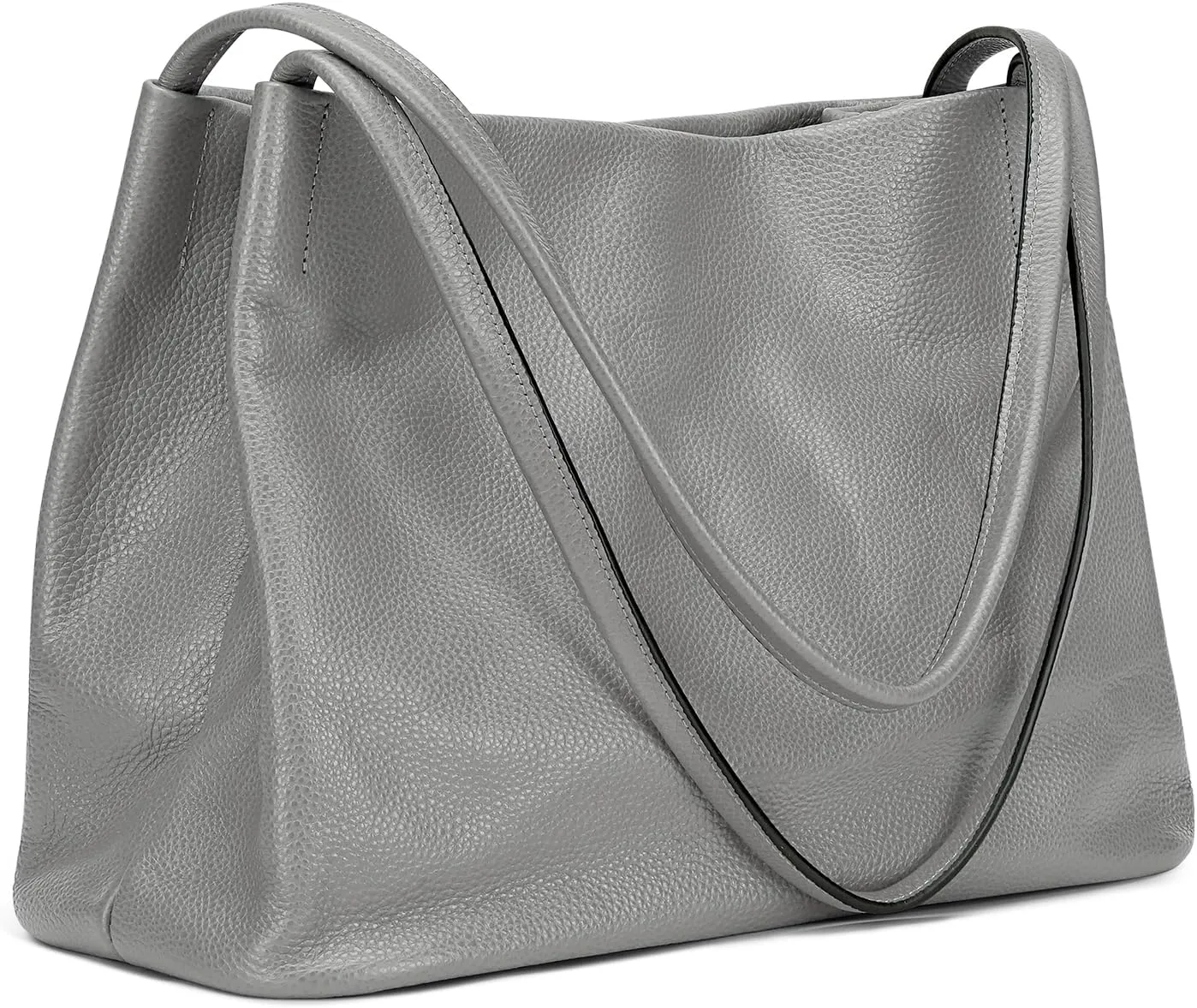 Kattee Leather Tote Bags for Women, Casual Shoulder Hobo Purses and Handbags, Top Magnetic Snap Closure