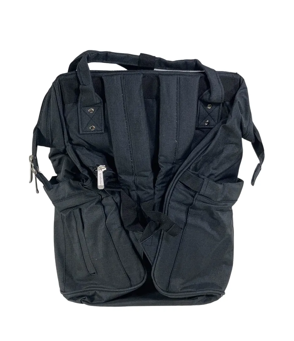 KeaBabies Original Diaper Backpack, Trendy Black