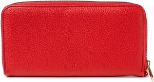 KEDZIE Eclipse Vegan Leather Zip-Around Clutch Wallet Credit Card Holder Phone Wristlet for Women