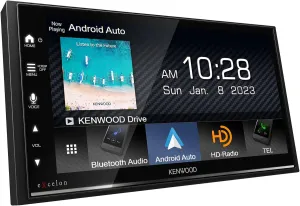 Kenwood DMX709S Multimedia Receiver (No CD) Compatible with Apple CarPlay & Android Auto (Renewed)