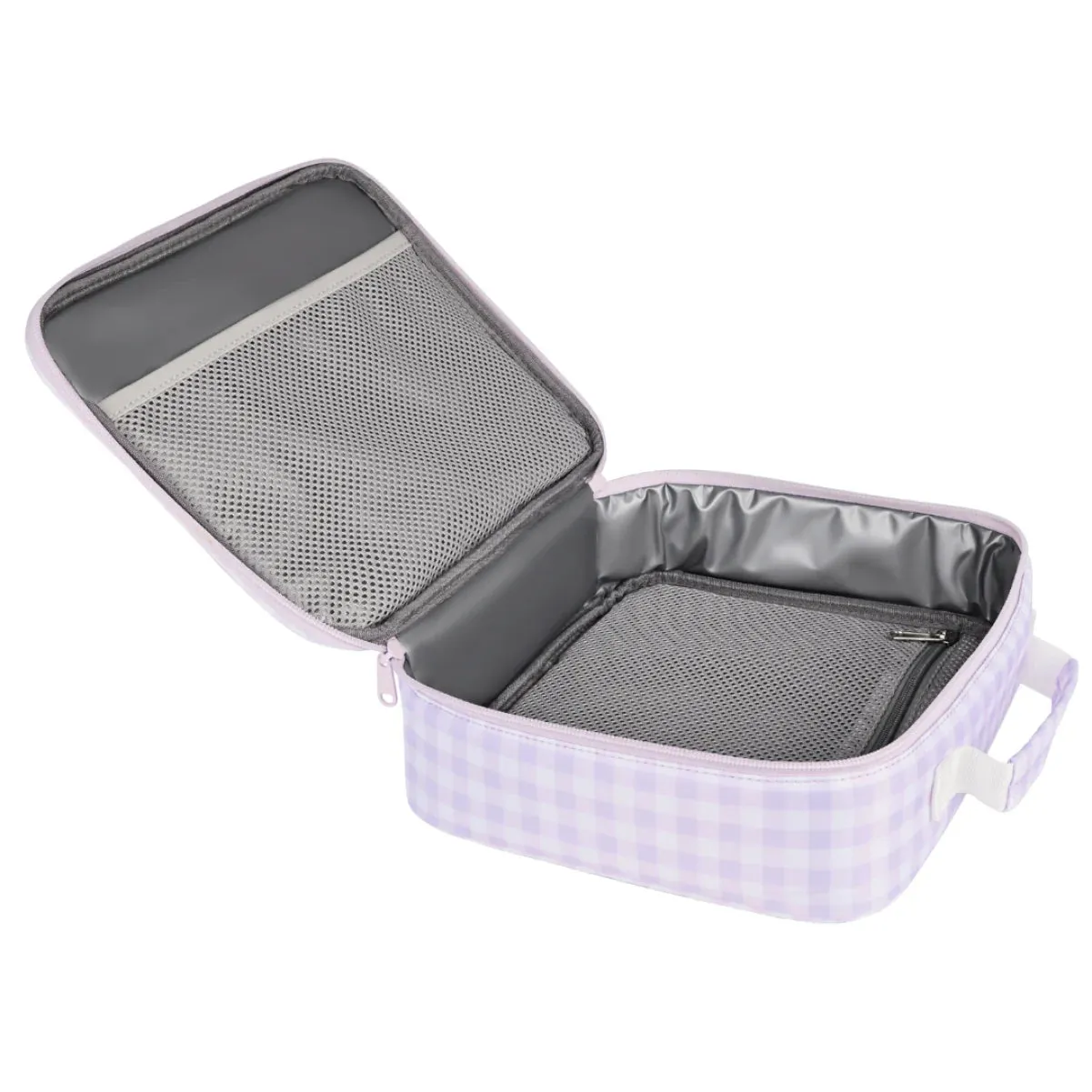 Kinnder JUNIOR Insulated Lunch Bag - Lilac Gingham