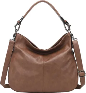 KL928 Large Purses for Women PU Leather Shoulder Handbag Crossbody Hobo Bags Ladies Tote Bags with Adjustable Shoulder Strap