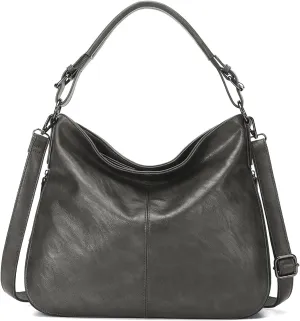 KL928 Large Purses for Women PU Leather Shoulder Handbag Crossbody Hobo Bags Ladies Tote Bags with Adjustable Shoulder Strap