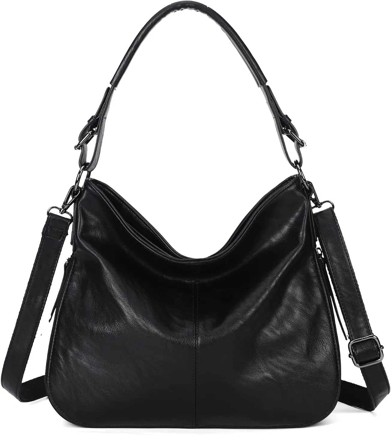 KL928 Large Purses for Women PU Leather Shoulder Handbag Crossbody Hobo Bags Ladies Tote Bags with Adjustable Shoulder Strap