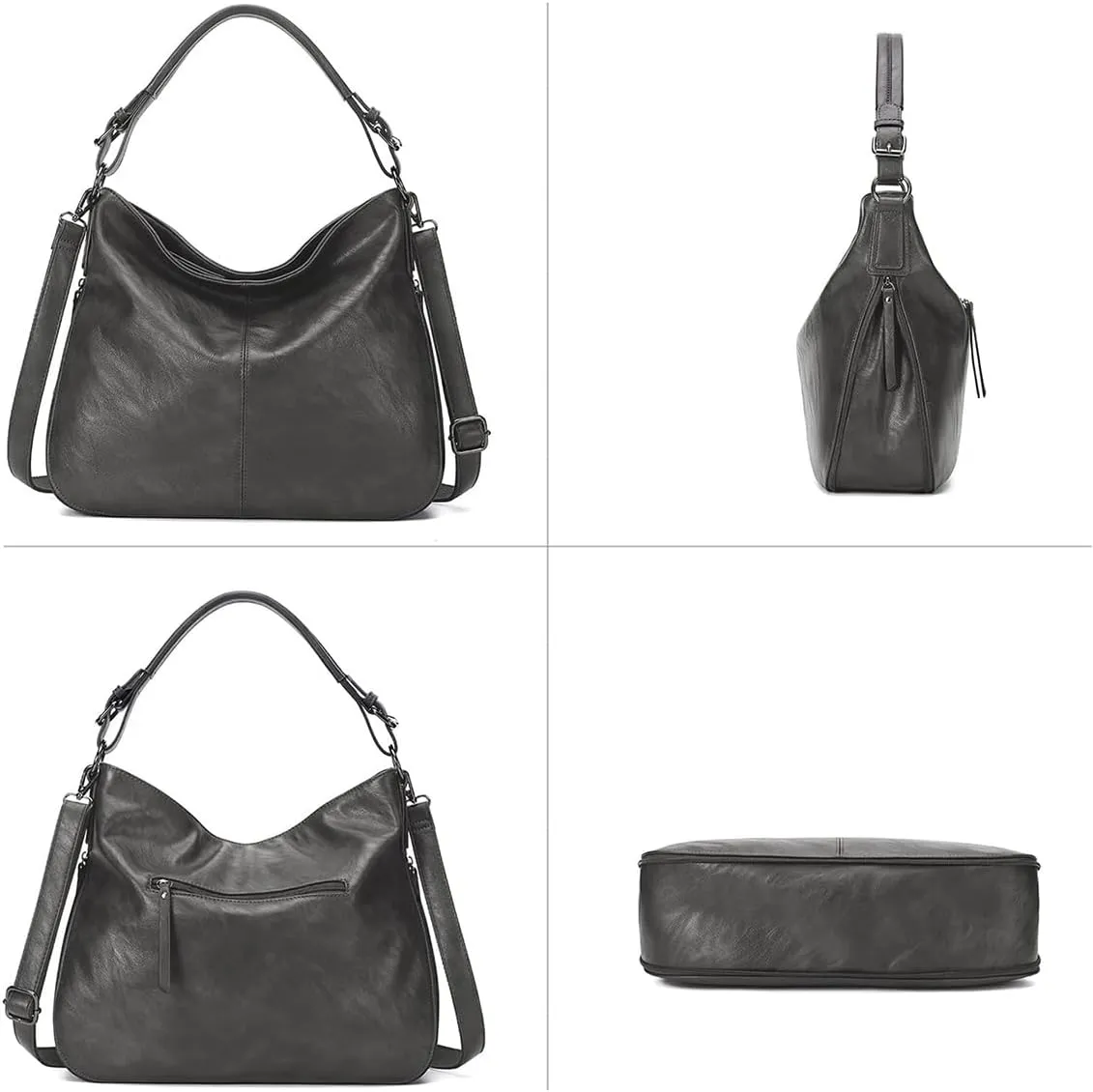 KL928 Large Purses for Women PU Leather Shoulder Handbag Crossbody Hobo Bags Ladies Tote Bags with Adjustable Shoulder Strap