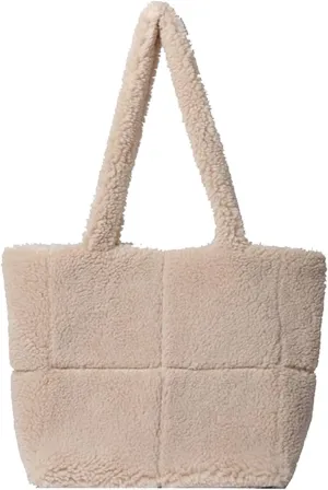 Lamb Wool Handbag for Women Soft Plush Shoulder Bag Fluffy Tote Bag Furry Top Handle Bag Cute Fuzzy Hobo Bag