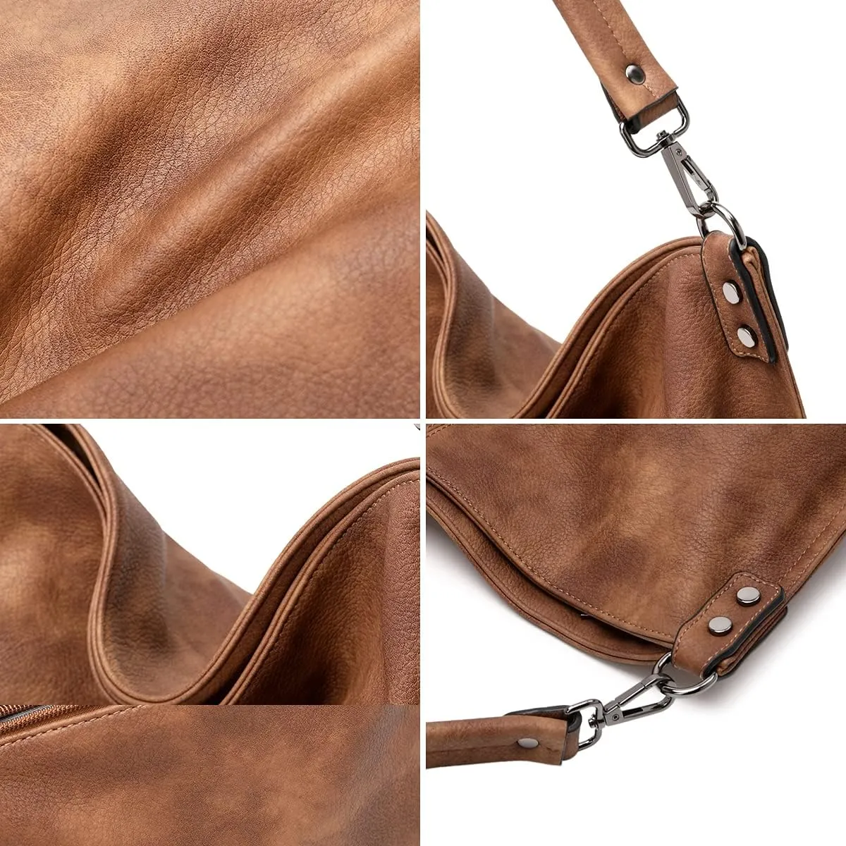 lapsting Hobo Bags for Women Handbags Purse Ladies Boho Shoulder Bag Crossbody Purses Faux Leather