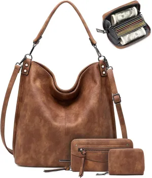 lapsting Hobo Bags for Women Handbags Purse Ladies Boho Shoulder Bag Crossbody Purses Faux Leather