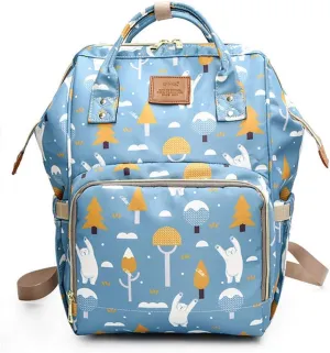 Large Capacity Baby Diaper Bag Backpack Waterproof Travel Nappy Diaper Bags Cute for Girls Boys (Polar bear)