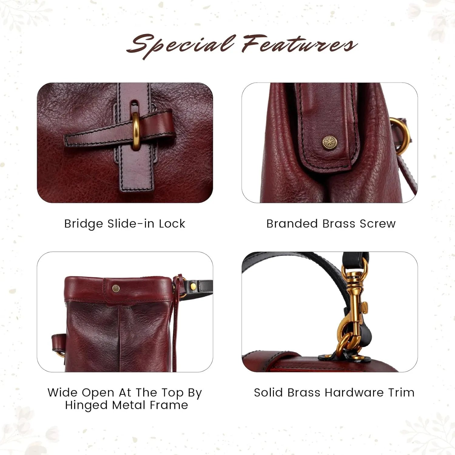 Leather Backpack for Men and Women - Business Rucksack Laptop Bag