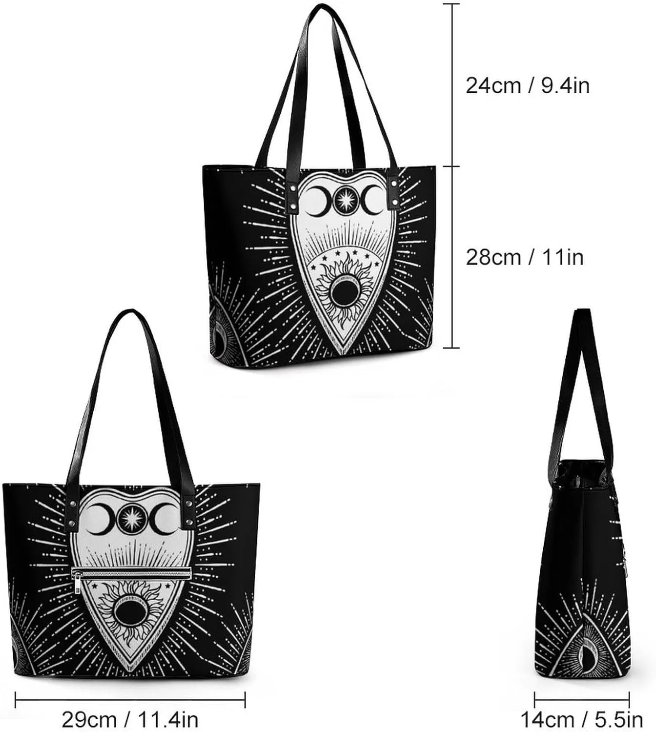 Leather Big Purses And Handbags Big Commuter Bag Large Capacity Work Tote Bags