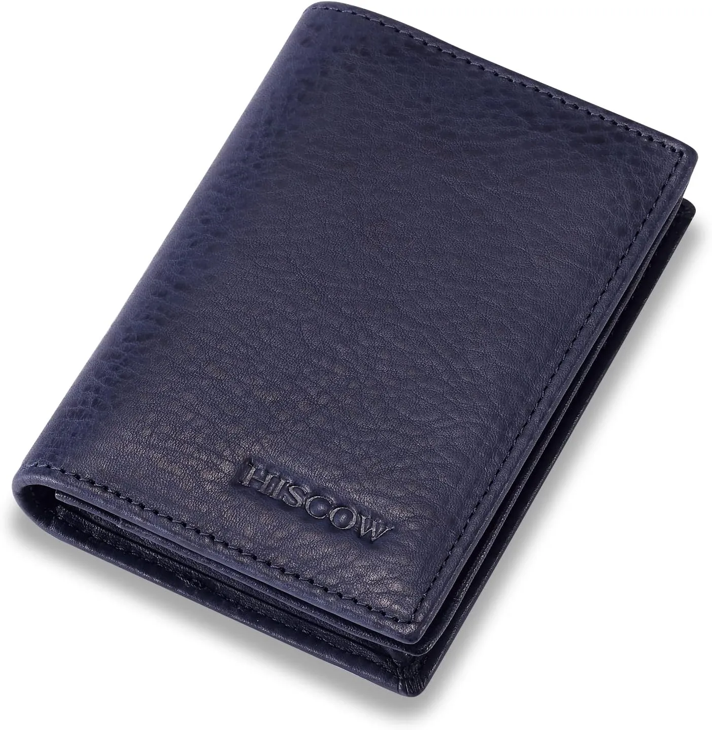 Leather Business Card Case Holder for Men & Women, Italian Calfskin