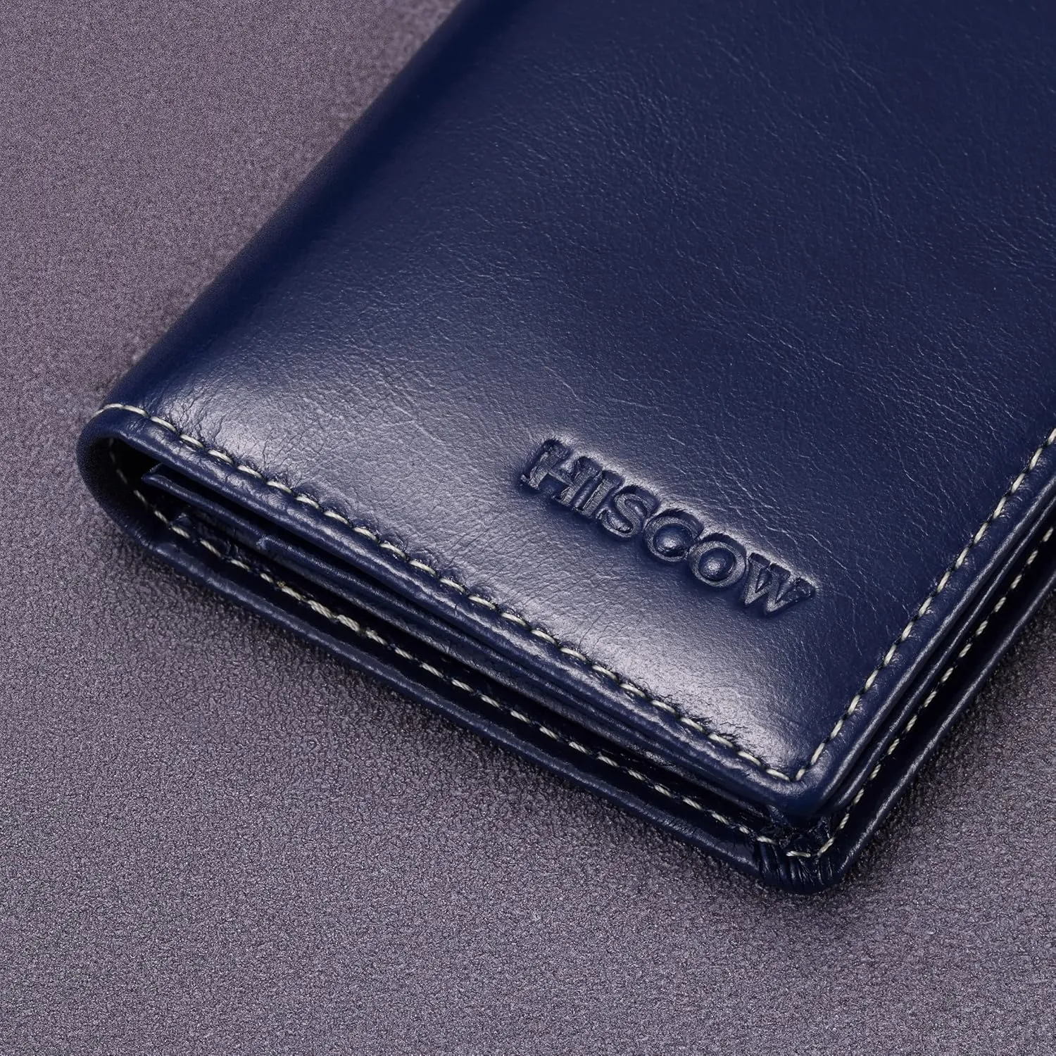 Leather Business Card Case Holder for Men & Women, Italian Calfskin