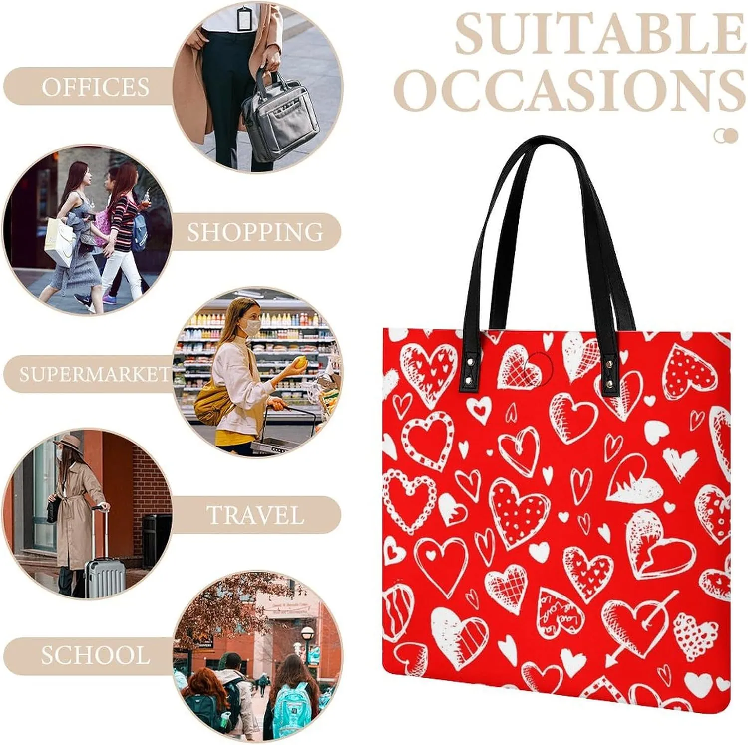 Leather Purse For Women Ladies Tote Shoulder Handbag
