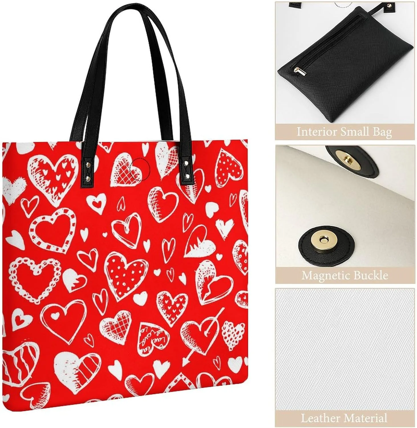 Leather Purse For Women Ladies Tote Shoulder Handbag