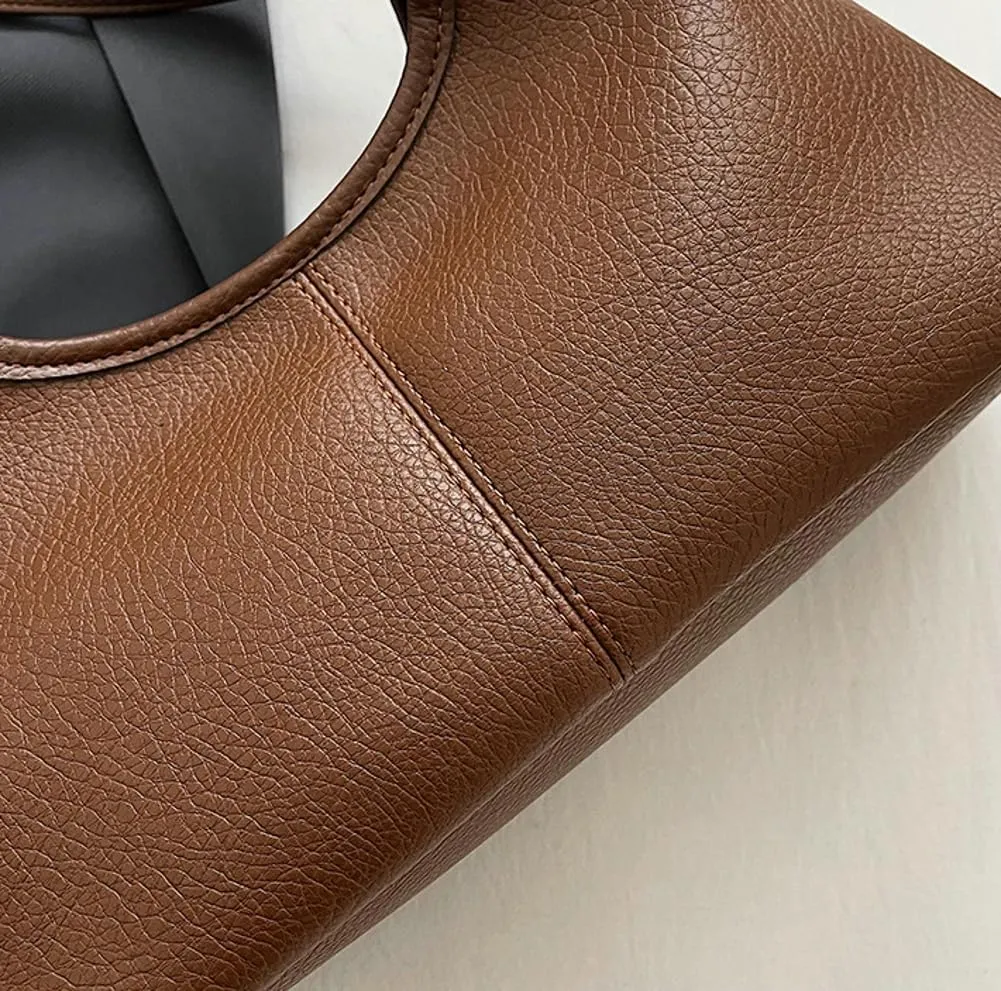Leather Tote Bag for Women Leather Purse Women's Crossbody Handbags Slouchy Shoulder Bag Work Tote Trendy Vintage Bags