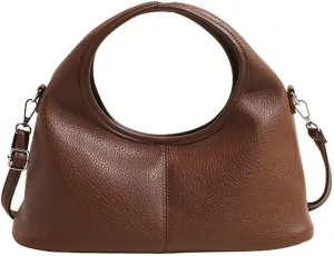 Leather Tote Bag for Women Leather Purse Women's Crossbody Handbags Slouchy Shoulder Bag Work Tote Trendy Vintage Bags