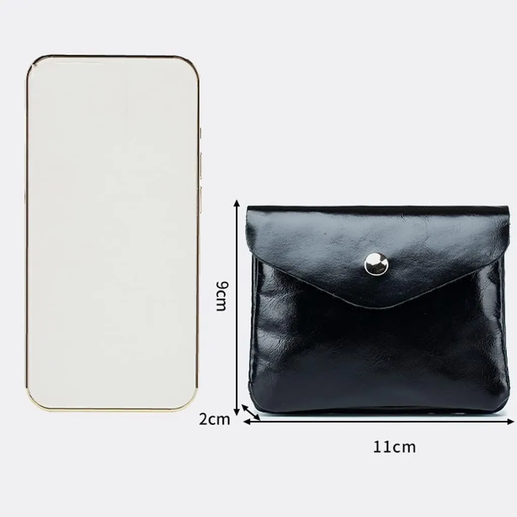 Leather Women Coin Purse Business Mini Card Wallet Storage Bag Short Purses