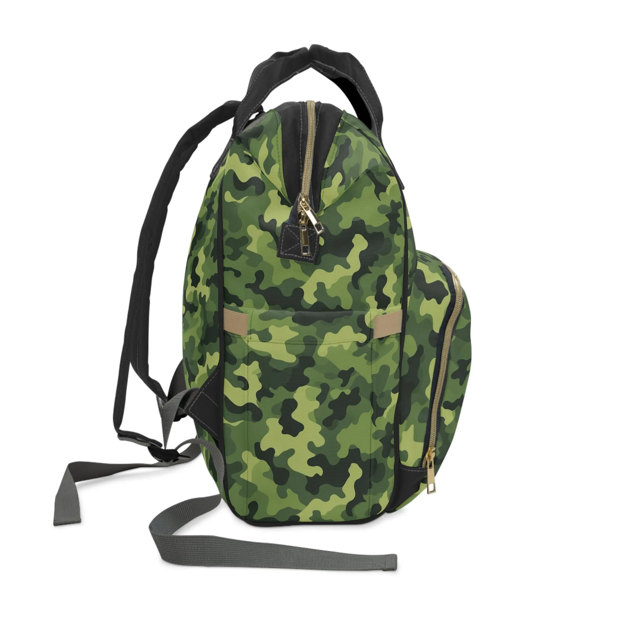 Light Green Camo Diaper Backpack
