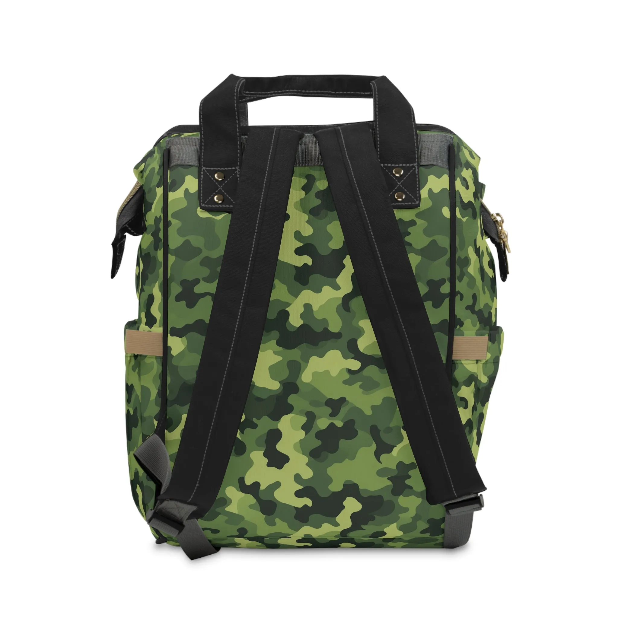 Light Green Camo Diaper Backpack