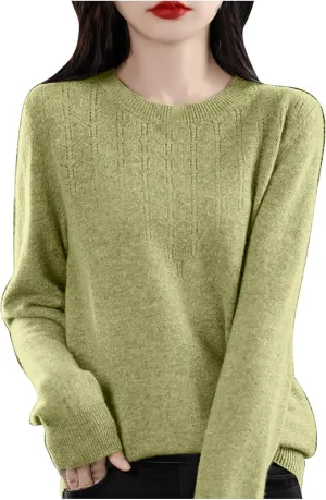 Lightweight Sweaters for Women Fall Fashion 2024 Long Sleeve Crewneck Tunic Sweater Tops Loose Soft Knit Pullovers
