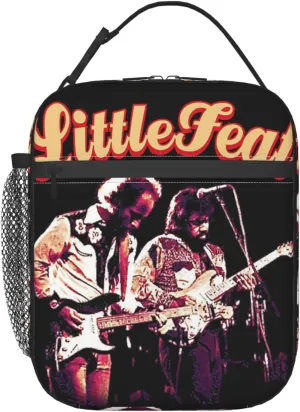 Little Music Feat Lunch Bag Reusable Lunch Box Cute Leakproof Tote Bag Lunch Container Meal Holder Convenient Handbag Zipper Cooler Bags for Work
