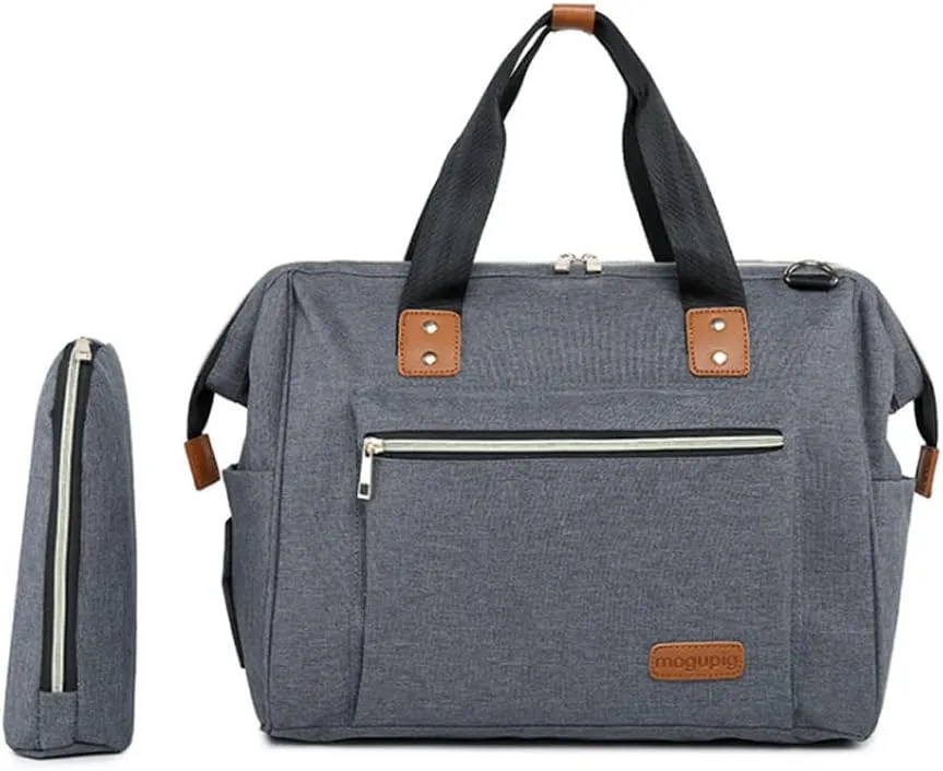 Lmbabter Diaper Bag Tote Multi-Function Baby Bag with Adjustable Shoulder Strap Insulated Pockets