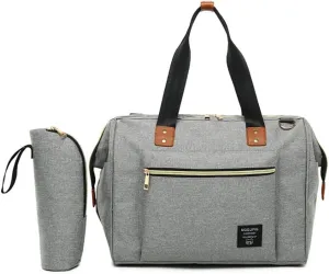 Lmbabter Diaper Bag Tote Multi-Function Baby Bag with Adjustable Shoulder Strap Insulated Pockets
