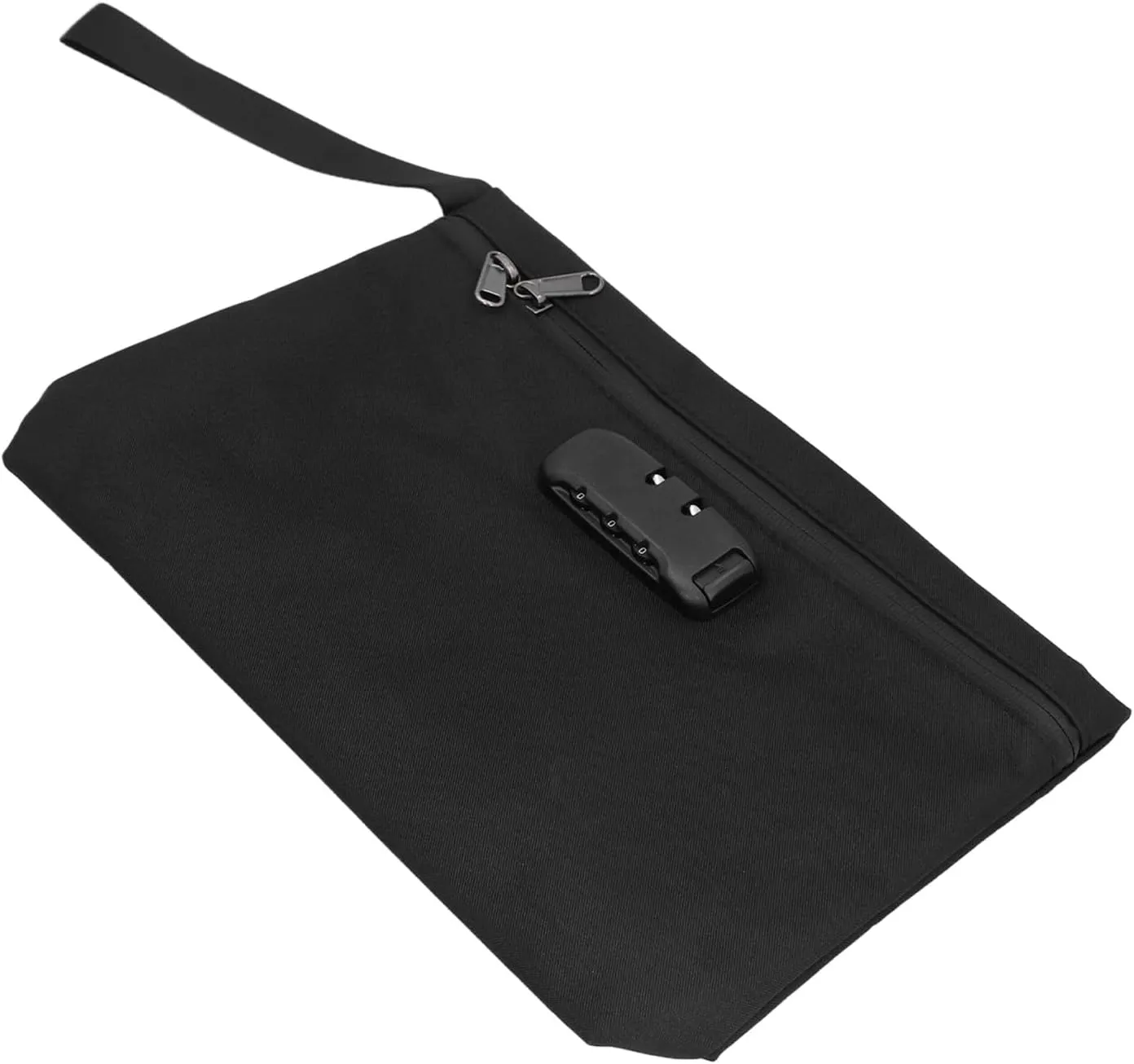 Lockable Smell Proof Bag, Safe Smell Proof Bag with Activated Carbon for Business Travel (Black)