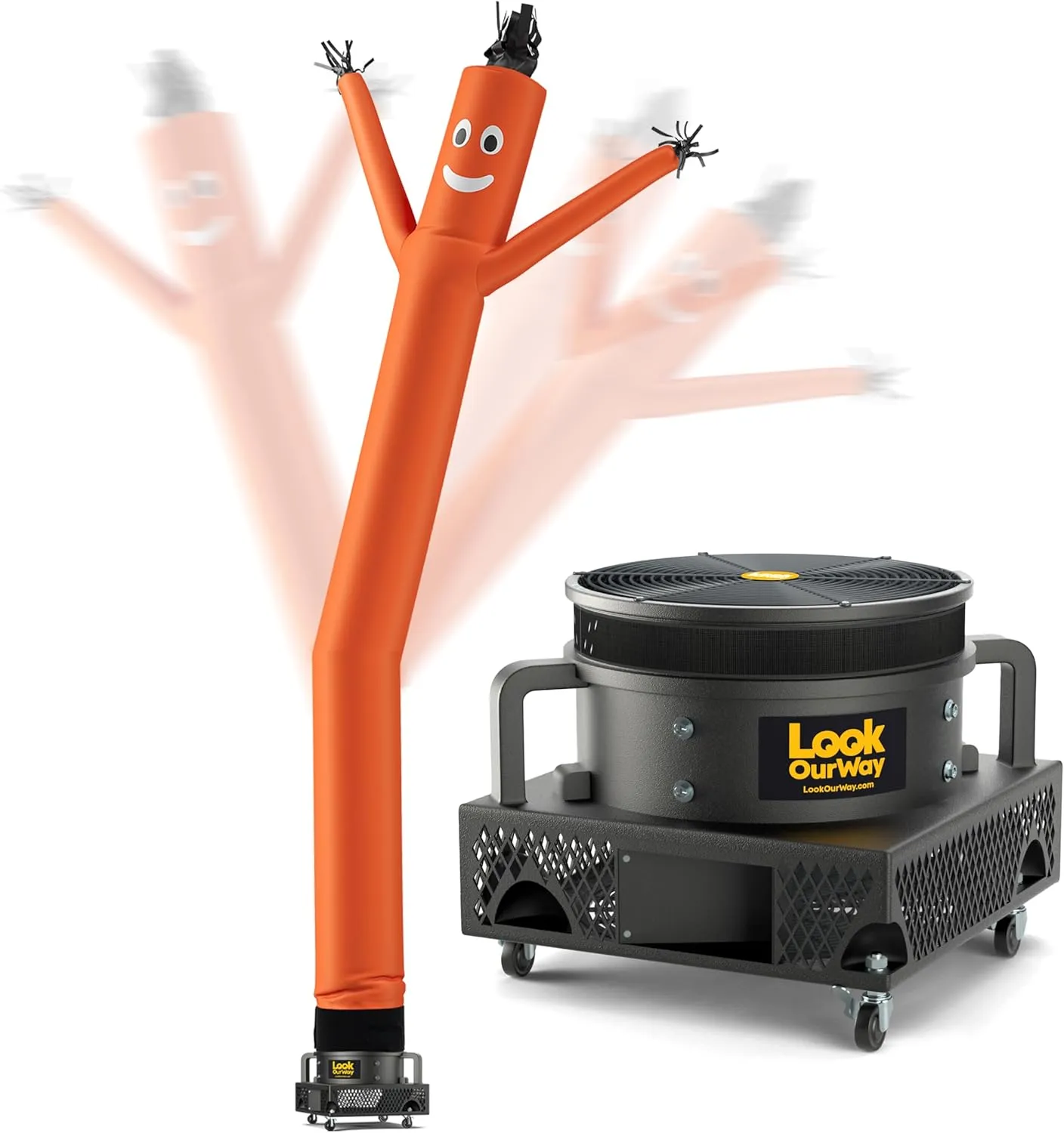 LookOurWay Air Dancers Wacky Waving Inflatable Tube Man Set - 20 Feet Tall Inflatable Dancing Man with Blower for Business Advertising