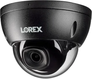 Lorex 2K IP Wired IK10 Vandal Proof Dome Security Camera, Listen-in Audio, Smart Motion Detection, Black [Cable NOT Included]