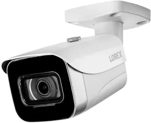 Lorex Fusion 4K Metal Bullet Camera – PoE Wired Home Security Add-On Camera - Motion Detection, Color Night Vision, Long Range IR, Weatherproof, Ultra HD Indoor & Outdoor Surveillance