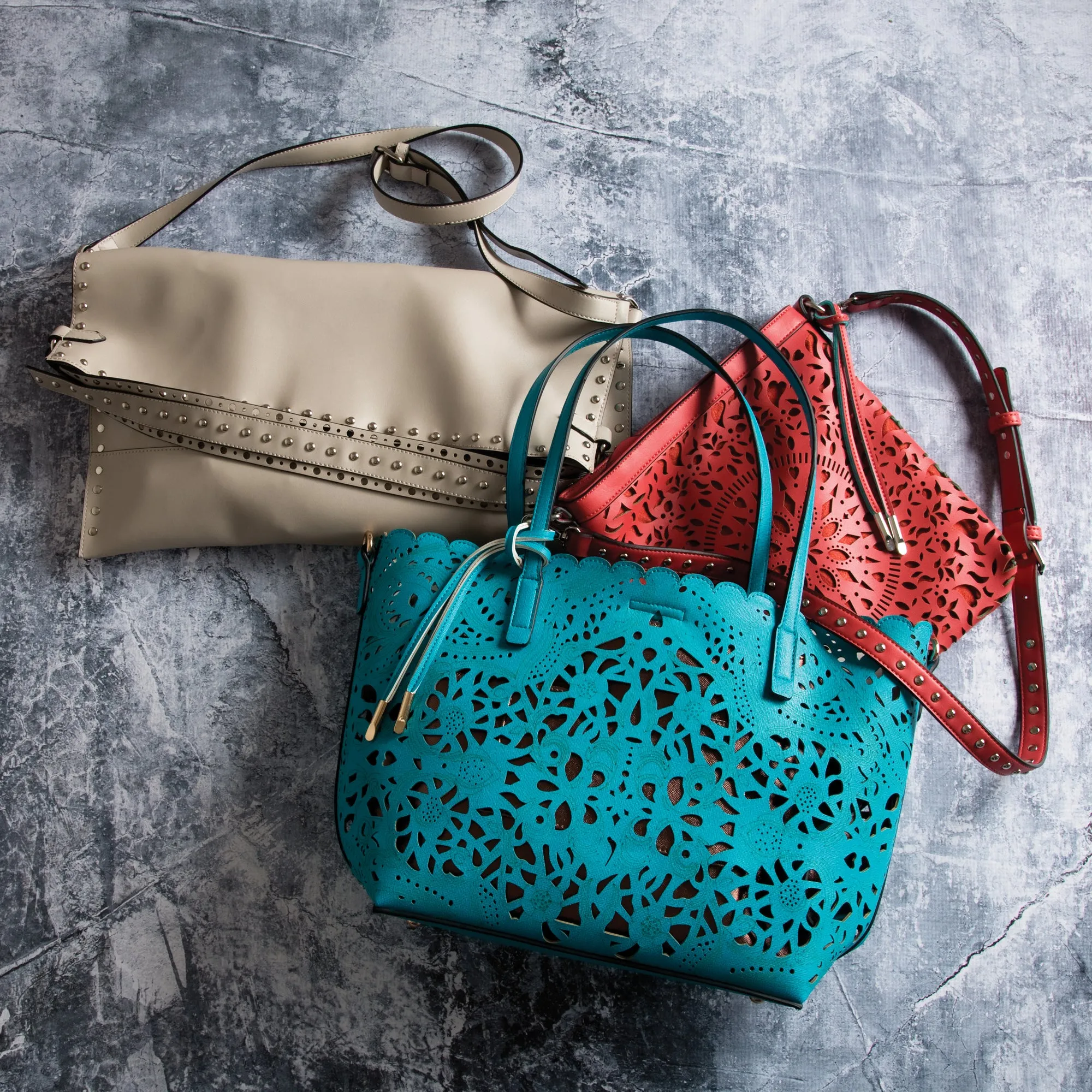 Lorin Studded Slouch Bag