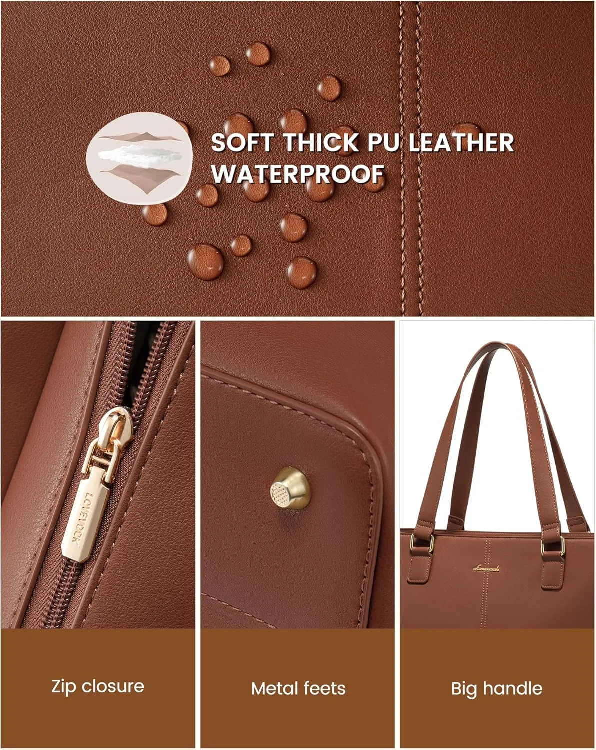 LOVEVOOK Laptop Bag for Women 15.6 Inch Laptop Tote Work Bag