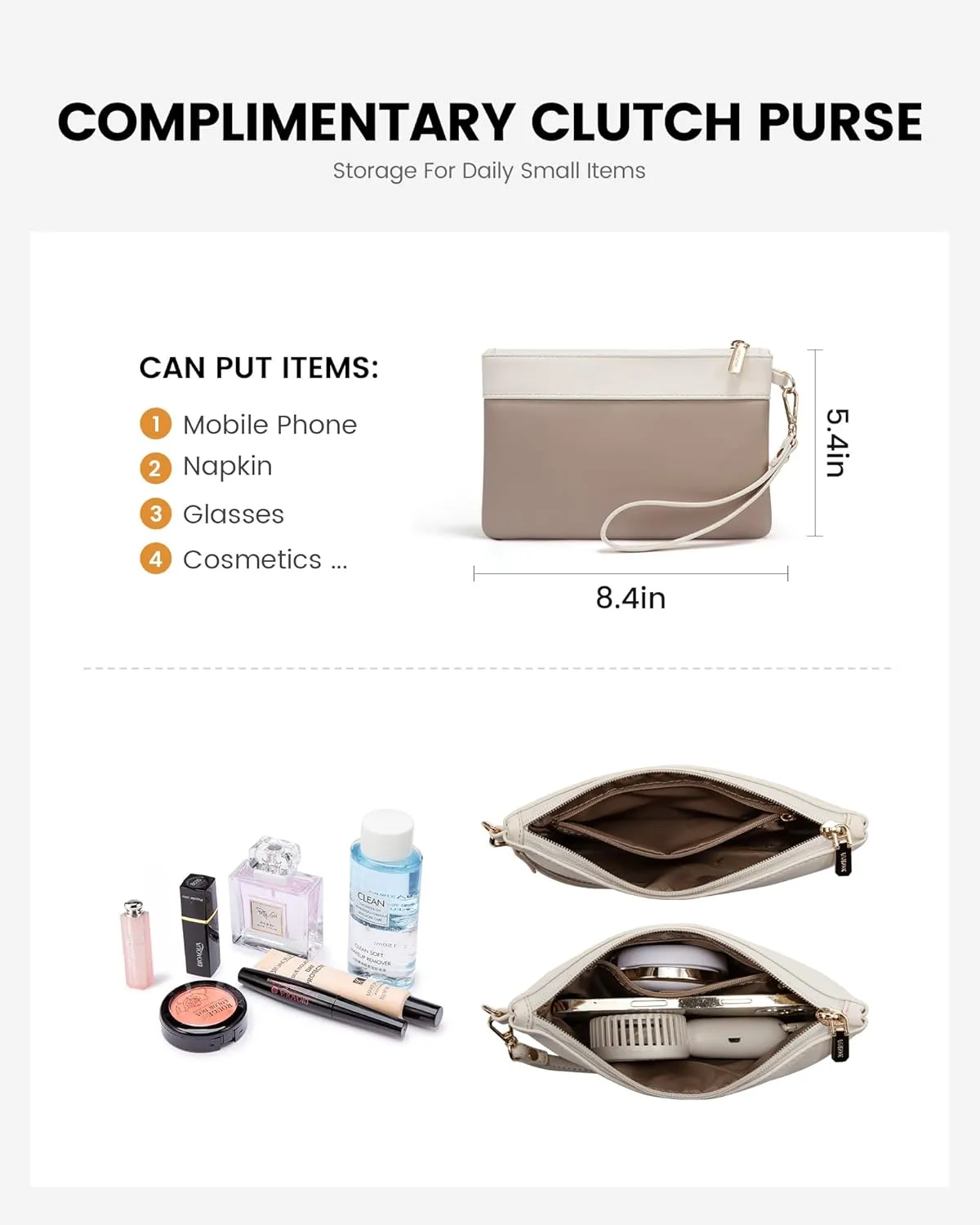 LOVEVOOK Laptop Tote Bag for Women 15.6 Inch Stylish Leather Work Tote Bag Purse Large Capacity And Waterproof Computer Briefcase for Business Office Travel, Khaki Beige