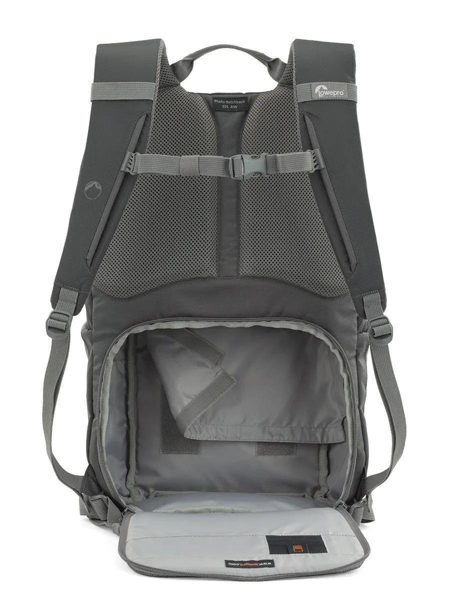 Lowepro Photo Hatchback 22L AW Camera Backpack (Slate Grey)