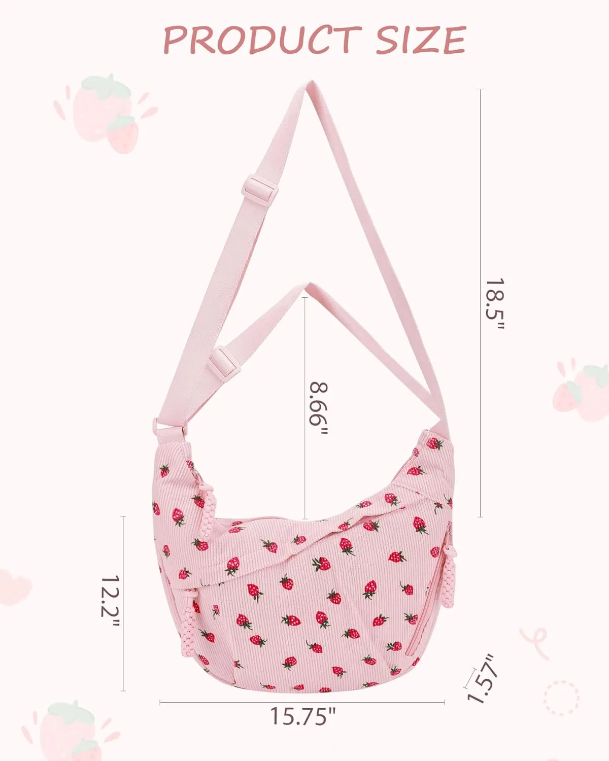 Lushandy Nylon Crescent Crossbody Luna Bag for Women - Moon Shoulder, Lightweight Sling, Casual Hobo Dumpling