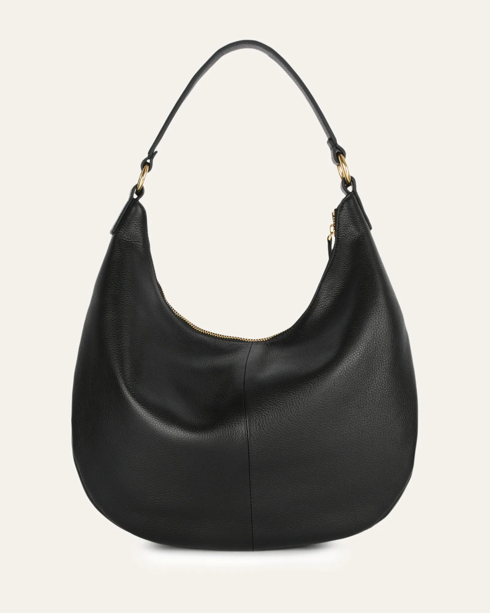 MARGO SHOULDER BAG BLACK LEATHER