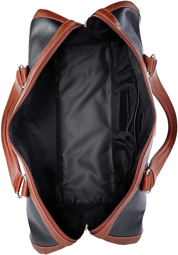 McKlein 20" Leather, Two-Tone, Tablet Carry-All Duffel- KINZIE