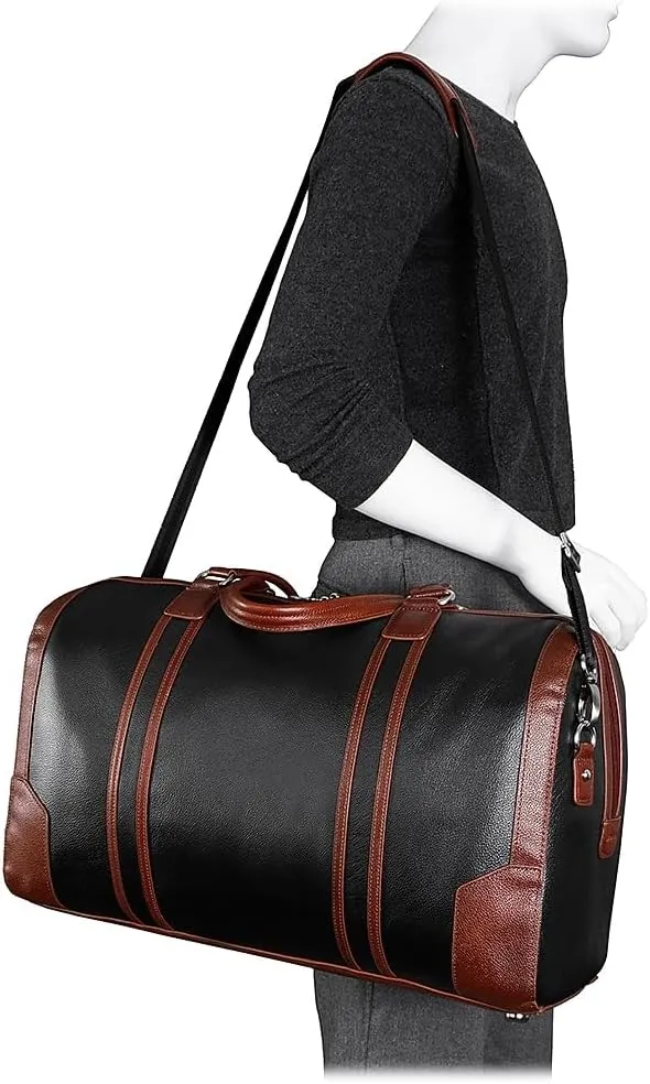 McKlein 20" Leather, Two-Tone, Tablet Carry-All Duffel- KINZIE