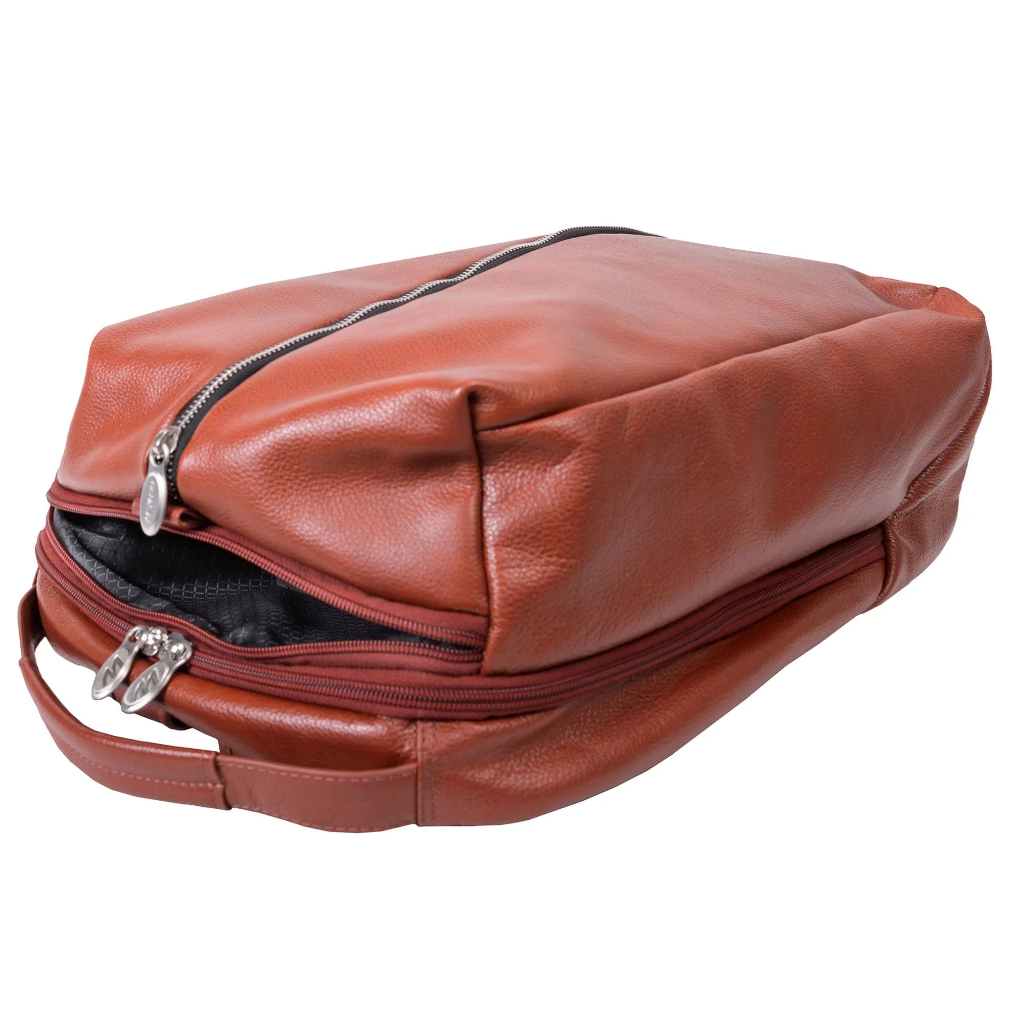 McKlein U Series South Shore 17" Carry-All Laptop and Tablet Overnight Leather Backpack