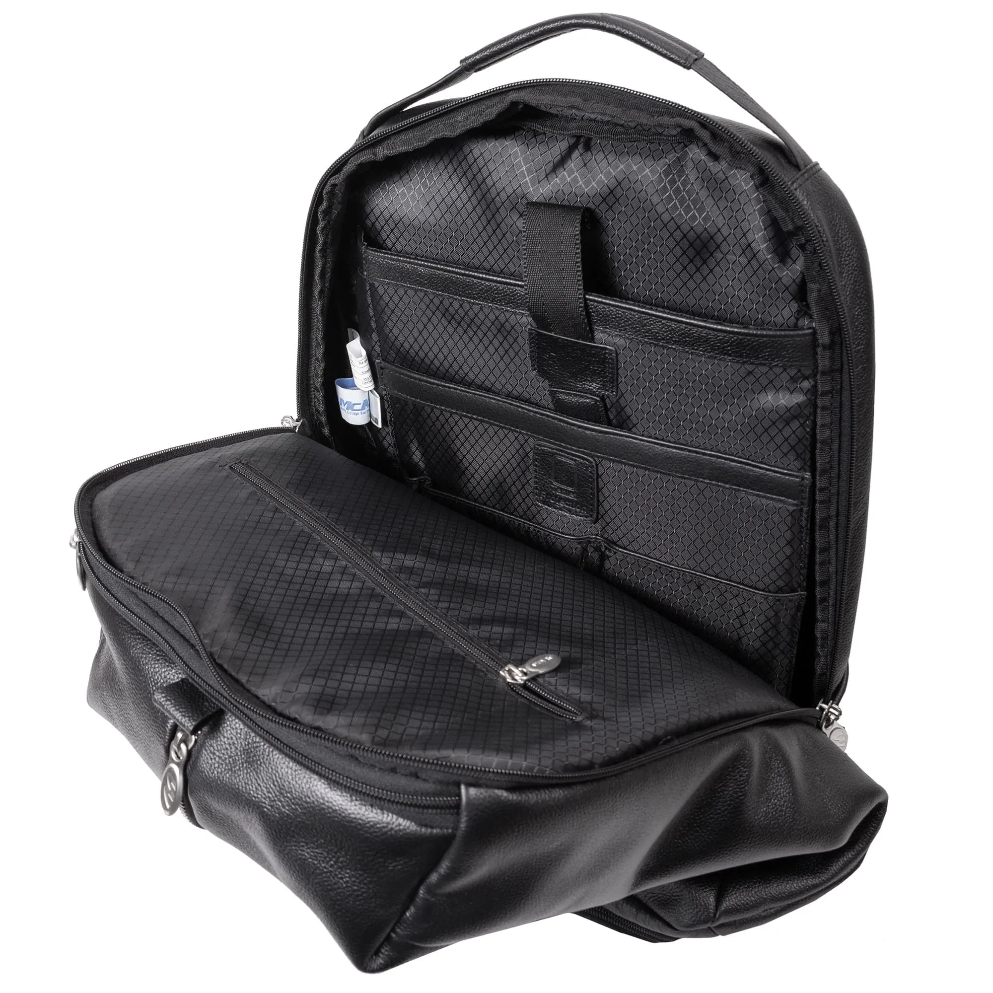 McKlein U Series South Shore 17" Carry-All Laptop and Tablet Overnight Leather Backpack
