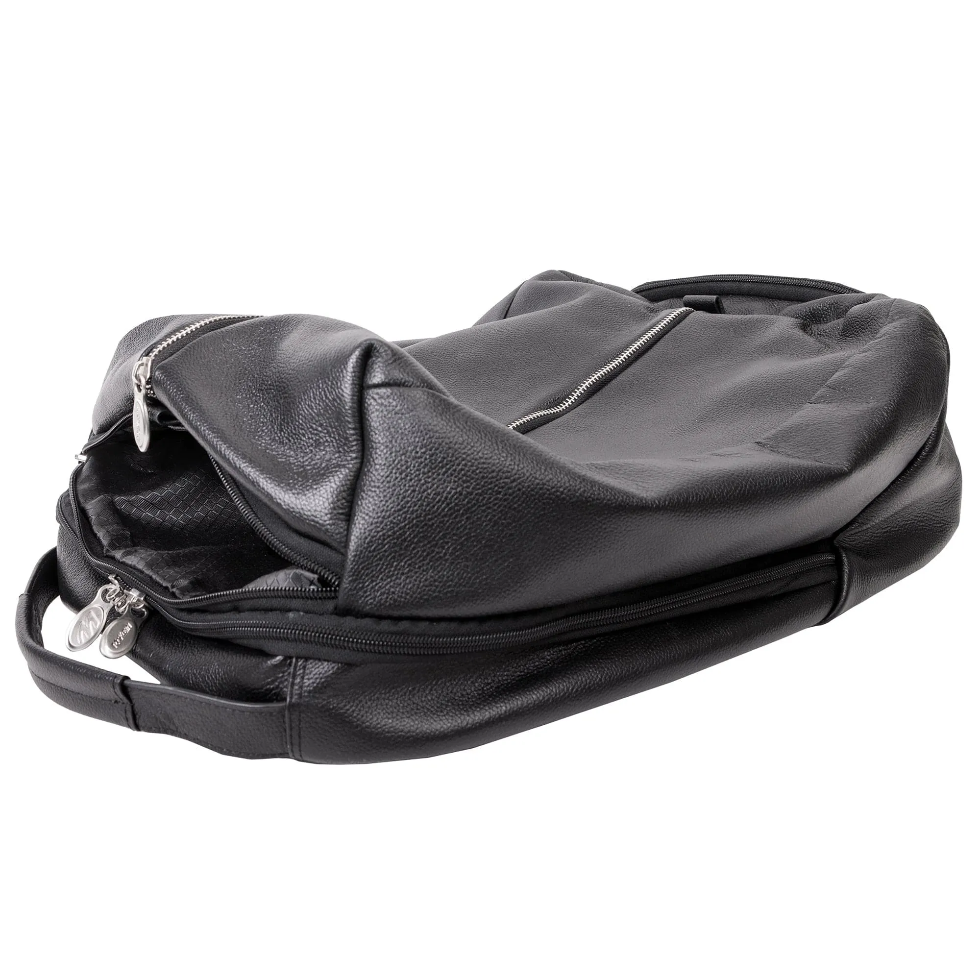McKlein U Series South Shore 17" Carry-All Laptop and Tablet Overnight Leather Backpack