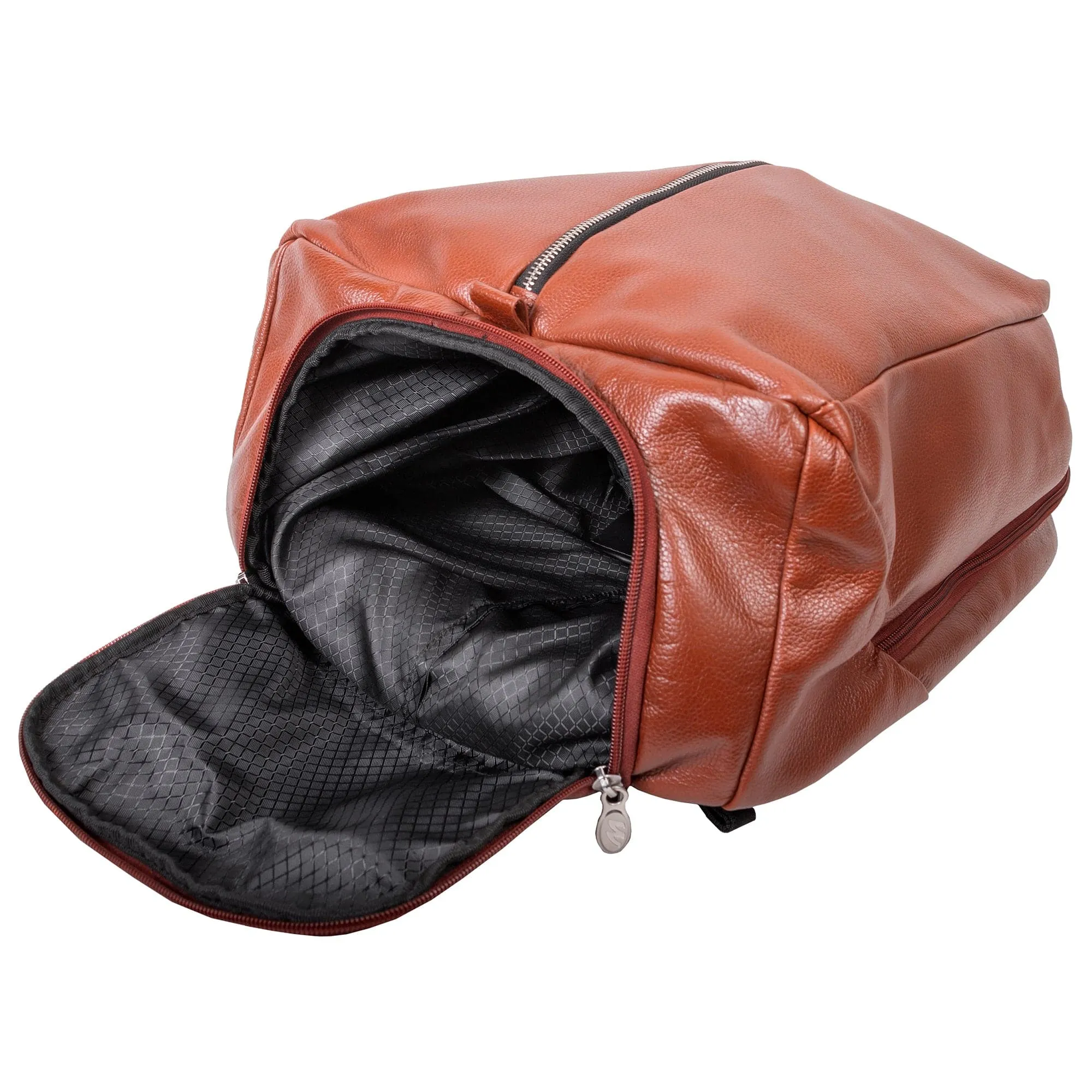 McKlein U Series South Shore 17" Carry-All Laptop and Tablet Overnight Leather Backpack