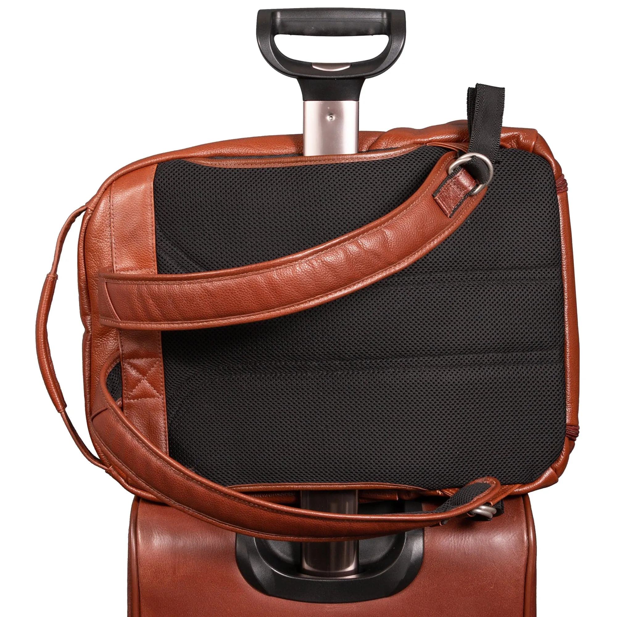McKlein U Series South Shore 17" Carry-All Laptop and Tablet Overnight Leather Backpack