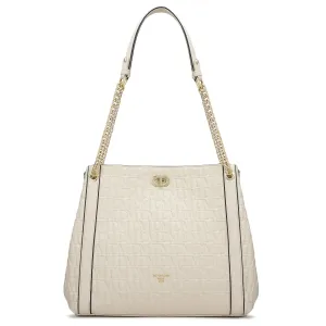 Medium Monogram Leather Hobo - Butter